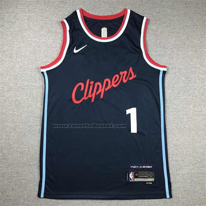 Maglia Los Angeles Clippers James Harden #1 Icon 2024-25 Blu